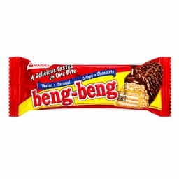 BENG BENG Wafers Coated with Caramel, Crispy Rice, and Chocolate 20 g
