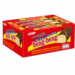 BENG BENG Wafers Coated with Caramel, Crispy Rice, and Chocolate 20 g