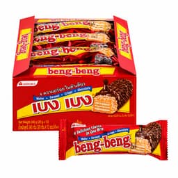 BENG BENG Wafers Coated with Caramel, Crispy Rice, and Chocolate 20 g