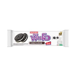 FUN-O Chocolate Flavored Sandwich Cookies Filled with Cookie and Cream Flavored Cream 27 g.