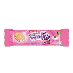 FUN-O Sandwich Cookies Filled with Strawberry Flavored Cream 27 g.