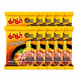 MAMA Instant Noodles Minced Pork Flavor 60 g. Pack 10