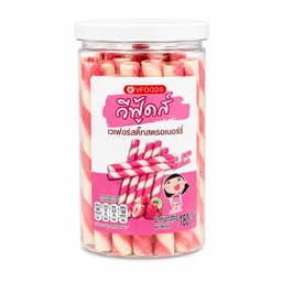 VFOODS Strawberry Wafer Sticks 180g