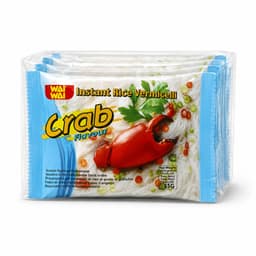 Wai Wai Instant Rice Vermicelli Crab Flavour noodles 55g