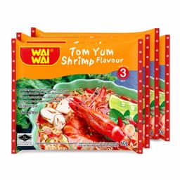 Wai Wai Creamy Tom Yum Shrimp Instant Noodles 60g