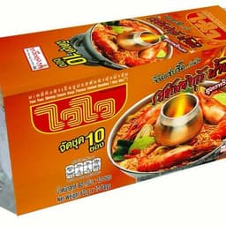 WAIWAI Instant Noodles Shrimp Tom Yum Cream Soup Flavor 60 G
