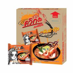 WAI WAI Quick Instant Noodles Tom Yum Kung Flavour 60 g.